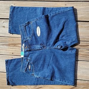 New Lee Relaxed Fit Stretch Jeans, sz 6 Short